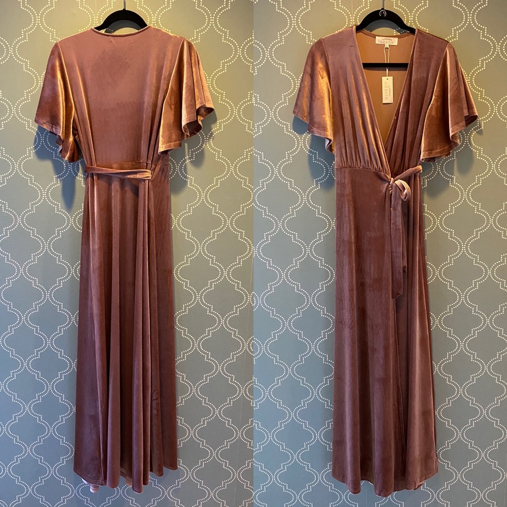 Arbor Velvet Wrap Dress
